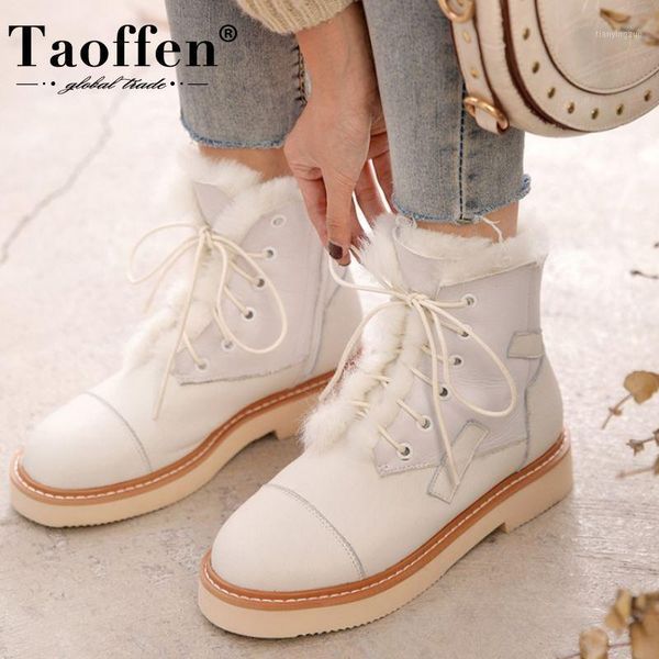 boots taoffen cow leather women snow plush fur warm winter shoes zipper cross strap flats short boot footwear size 33-401, Black
boots taoffen cow leather women snow plush fur warm winter shoes zipper cross strap flats short boot footwear size 33-401, Black