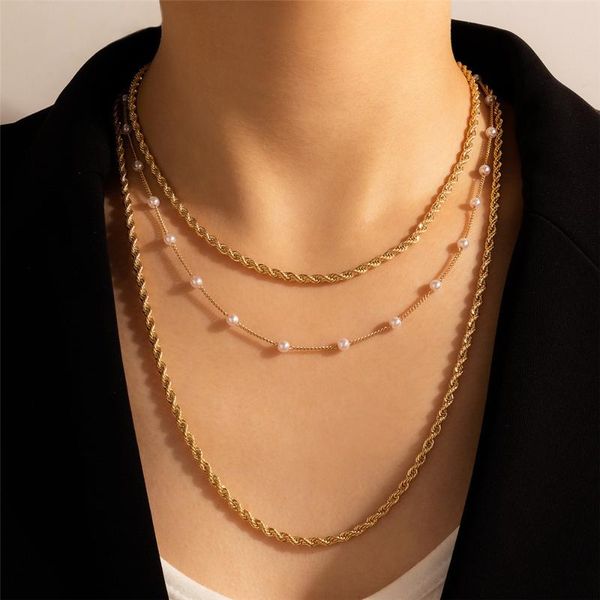 pendant necklaces boho vintage multilevel punk gold metal rope chain artificial pearls necklace for women fashion geometry choker jewelry gi, Silver
pendant necklaces boho vintage multilevel punk gold metal rope chain artificial pearls necklace for women fashion geometry choker jewelry gi, Silver