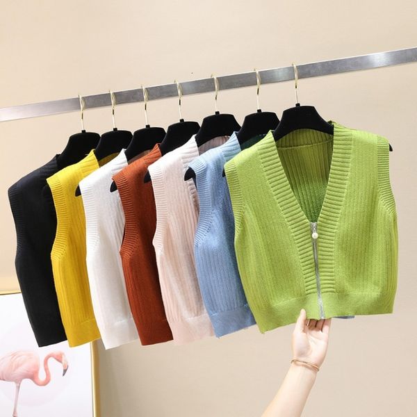 coat jackets v-neck knitted jumper women's pullover autumn and winter new korean loose vest sleeveless sweater, Black;brown
coat jackets v-neck knitted jumper women's pullover autumn and winter new korean loose vest sleeveless sweater, Black;brown