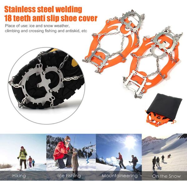 cords, slings and webbing 13 18 teeth crampons anti slip outdoor climbing ice claw gripper spikes cleats snow chain grip shoes cover
cords, slings and webbing 13 18 teeth crampons anti slip outdoor climbing ice claw gripper spikes cleats snow chain grip shoes cover