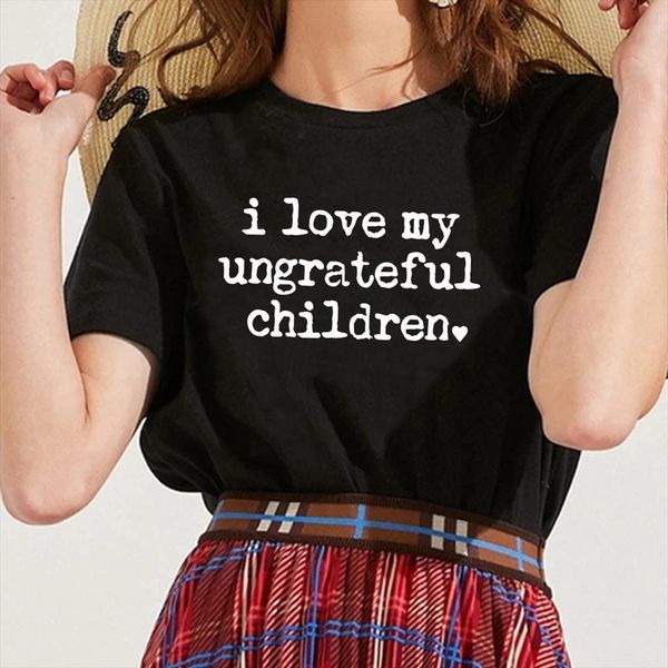graphic tees woman i mens t shirt love my ungrateful children letter print funny men and women round neck lady, White;black
graphic tees woman i mens t shirt love my ungrateful children letter print funny men and women round neck lady, White;black