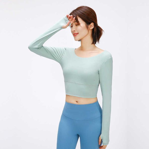 women's t-shirt half navel open lu yoga long-sleeved t-shirt cross-body beauty back outdoor shirt running sports fitness jacket gym cl, White
women's t-shirt half navel open lu yoga long-sleeved t-shirt cross-body beauty back outdoor shirt running sports fitness jacket gym cl, White
