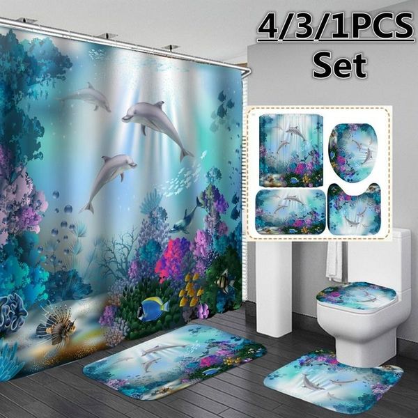 shower curtains bathroom decor sea style dolphin waterproof curtain set toilet cover bath mat non-slip pedestal rug
shower curtains bathroom decor sea style dolphin waterproof curtain set toilet cover bath mat non-slip pedestal rug