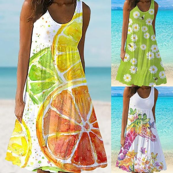 casual dresses summer dress women 2021 printed a-line skirt pullover o-neck tank robe femme été vestido de mujer, Black;gray
casual dresses summer dress women 2021 printed a-line skirt pullover o-neck tank robe femme été vestido de mujer, Black;gray