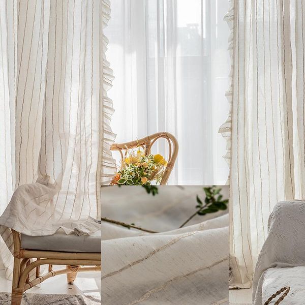 curtain & drapes natural linen striped curtains with ruffles for living room japanese nordic semi shading lace cortinas yarn
curtain & drapes natural linen striped curtains with ruffles for living room japanese nordic semi shading lace cortinas yarn