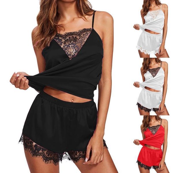 camisoles & tanks 4color silk robe sleep suit womens lace satin pajamas gown set v-neck cami nighties wear pijama home nightwear spring nigh, Black;white
camisoles & tanks 4color silk robe sleep suit womens lace satin pajamas gown set v-neck cami nighties wear pijama home nightwear spring nigh, Black;white