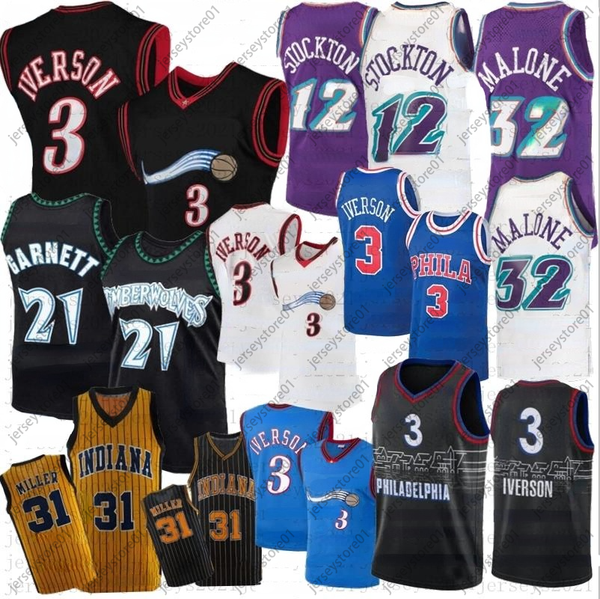 vintage allen 3 iverson jersey kevin 21 garnett basketball jerseys john 12 stockton karl reggie malone miller stitched c size s-2xl, Black;red
vintage allen 3 iverson jersey kevin 21 garnett basketball jerseys john 12 stockton karl reggie malone miller stitched c size s-2xl, Black;red