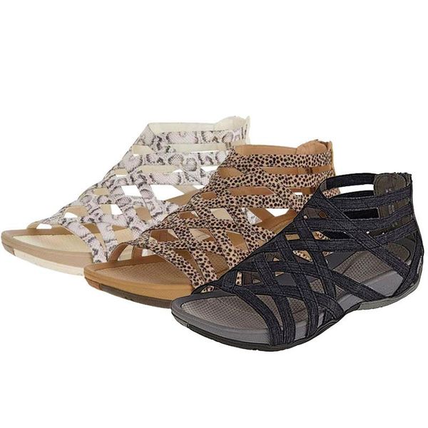 sandals lepoard punk flat zipper women retro cross tie flats summer shoes soild female sandalias single plus size 43, Black
sandals lepoard punk flat zipper women retro cross tie flats summer shoes soild female sandalias single plus size 43, Black