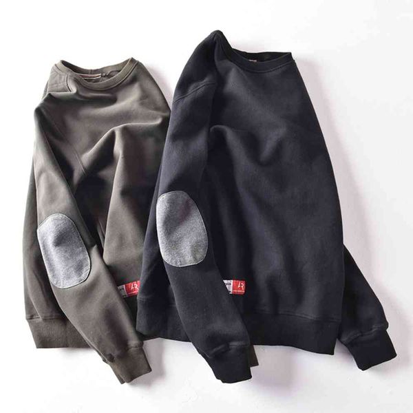 men's hoodies & sweatshirts suéter de lã redondo grosso, gola redonda, outono e inverno masculino, cor sólida, patch casual, cotov, Black
men's hoodies & sweatshirts suéter de lã redondo grosso, gola redonda, outono e inverno masculino, cor sólida, patch casual, cotov, Black