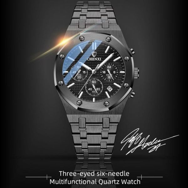 wristwatches chenxi 948 mens watch casual multifunction sports waterproof watches steel band luxury quartz business men's clock, Slivery;brown
wristwatches chenxi 948 mens watch casual multifunction sports waterproof watches steel band luxury quartz business men's clock, Slivery;brown