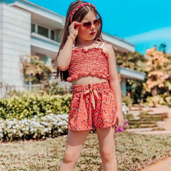 clothing sets 2021 summer kids baby girls clothes floral ruched camis + wide leg short pant casual loose bohemian children outfits, White
clothing sets 2021 summer kids baby girls clothes floral ruched camis + wide leg short pant casual loose bohemian children outfits, White