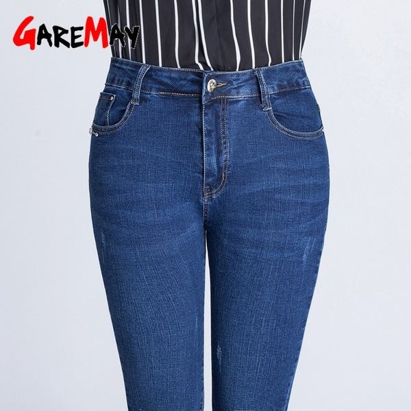 women's jeans washed denim skinny pencil pants elastic pocket large size ladies mom woman high waist big 210428, Blue
women's jeans washed denim skinny pencil pants elastic pocket large size ladies mom woman high waist big 210428, Blue
