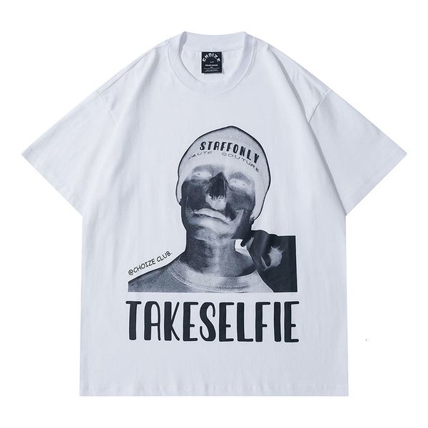 men's t-shirts letter of character printing cotton short sleeve men tshirts high street oversize around the casual neck they will see, White;black
men's t-shirts letter of character printing cotton short sleeve men tshirts high street oversize around the casual neck they will see, White;black