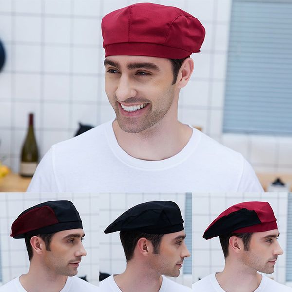 hef hats cafe bar waiter beret restaurant kitchen workwear baking caps men women breathable forward caps chef hats, Blue;gray
hef hats cafe bar waiter beret restaurant kitchen workwear baking caps men women breathable forward caps chef hats, Blue;gray