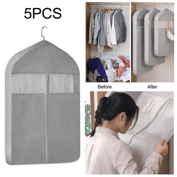 clothing & wardrobe storage 5pcs organizer suit bag protector pouch non-woven fabric case hanging shirt closet sweater dust cover
clothing & wardrobe storage 5pcs organizer suit bag protector pouch non-woven fabric case hanging shirt closet sweater dust cover