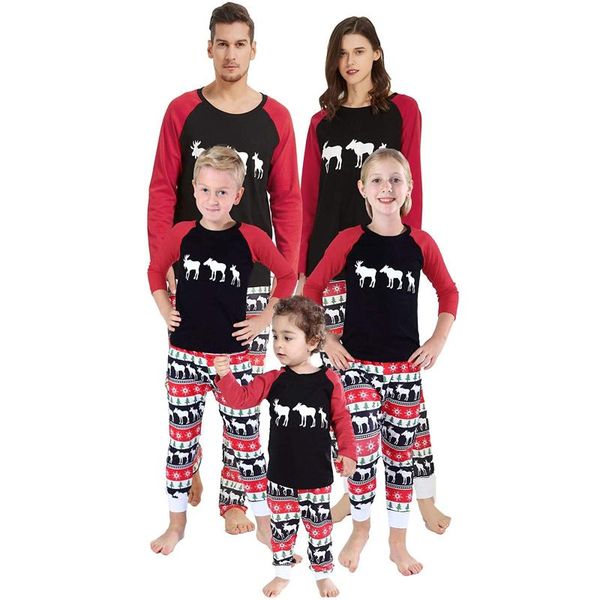 women's two piece pants christmas parent-child pajamas, + cartoon pattern loose casual holiday clothing, White
women's two piece pants christmas parent-child pajamas, + cartoon pattern loose casual holiday clothing, White