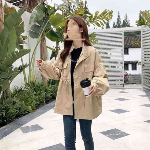 women's jackets coats autumn 2021 korean loose and thin casual windbreaker long small fashion y5he, Black;brown
women's jackets coats autumn 2021 korean loose and thin casual windbreaker long small fashion y5he, Black;brown