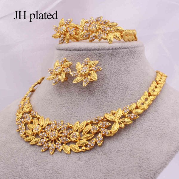 jewelry sets dubai luxury gold color african indian bridal wedding gifts party for women necklace bracelet earrings ring set, Black
jewelry sets dubai luxury gold color african indian bridal wedding gifts party for women necklace bracelet earrings ring set, Black