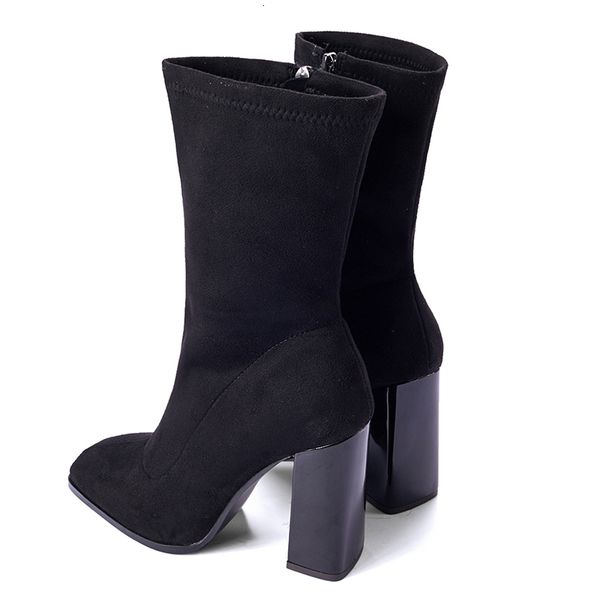 sandals autumn winter fashion women ankle boots thick heels shoes female est square toe ladies boot woman size 42 c135, Black
sandals autumn winter fashion women ankle boots thick heels shoes female est square toe ladies boot woman size 42 c135, Black