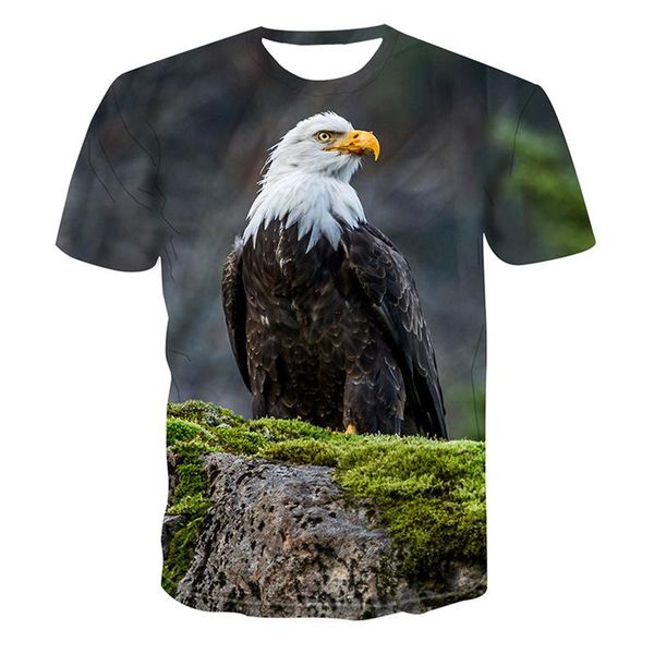 men's t-shirts 2021 3d printed eagle looking up to the sky spring and summer short-sleeved fashion round neck for men women, White;black
men's t-shirts 2021 3d printed eagle looking up to the sky spring and summer short-sleeved fashion round neck for men women, White;black