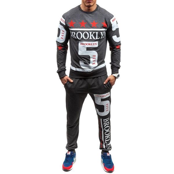 men's tracksuits zogaa spring 3 color mens fashion slim casual suit print letter men sets comfortable cotton jogging 2 piece set size x, Gray
men's tracksuits zogaa spring 3 color mens fashion slim casual suit print letter men sets comfortable cotton jogging 2 piece set size x, Gray