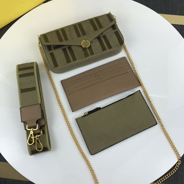 designer women fashion crossbody bag clutch bags 3psc card coin purse canvas embroidered wide shoulder strap chain letter wallet
designer women fashion crossbody bag clutch bags 3psc card coin purse canvas embroidered wide shoulder strap chain letter wallet