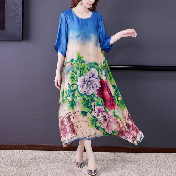 casual dresses 2021 loose print mulberry silk maxi dress summer vintage 4xl plus size chiffon women elegant bodycon party vestidos, Black;gray
casual dresses 2021 loose print mulberry silk maxi dress summer vintage 4xl plus size chiffon women elegant bodycon party vestidos, Black;gray