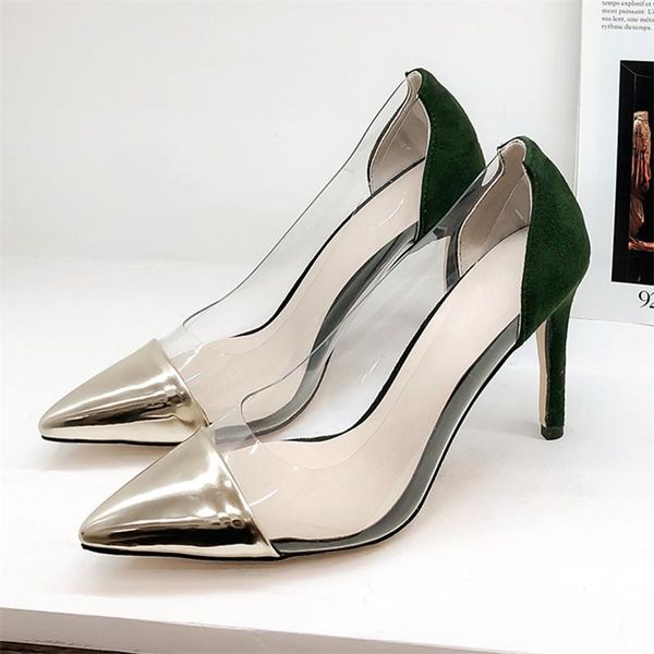 dress shoes pvc transparent women pointed toe pumps stiletto heels patent leather slip on party evening plus size 42, Black
dress shoes pvc transparent women pointed toe pumps stiletto heels patent leather slip on party evening plus size 42, Black