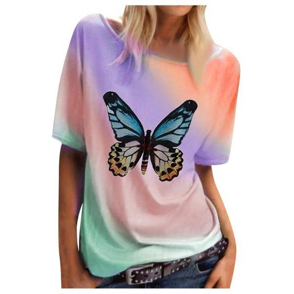 women's t-shirt butterfly women tshirts design female t shirts summer cotton plus size fashion gradient tee, White
women's t-shirt butterfly women tshirts design female t shirts summer cotton plus size fashion gradient tee, White