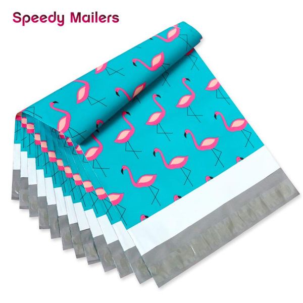 speedy mailers 100pcs 10x13inch creative flamingo design poly mailer envelopes self seal plastic packing envelope bags 260x330mm 
speedy mailers 100pcs 10x13inch creative flamingo design poly mailer envelopes self seal plastic packing envelope bags 260x330mm