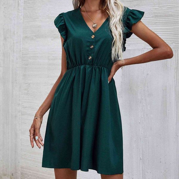 summer mini v neck women dress button solid suspender sleeveless beach vestidos de mujer casual, Black;gray
summer mini v neck women dress button solid suspender sleeveless beach vestidos de mujer casual, Black;gray