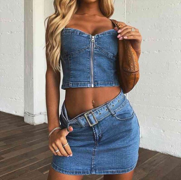 summer blue denim two pieces women tracksuits skirts sets jeans streetwear low cut straps bustier crop mini bodycon club, Gray
summer blue denim two pieces women tracksuits skirts sets jeans streetwear low cut straps bustier crop mini bodycon club, Gray