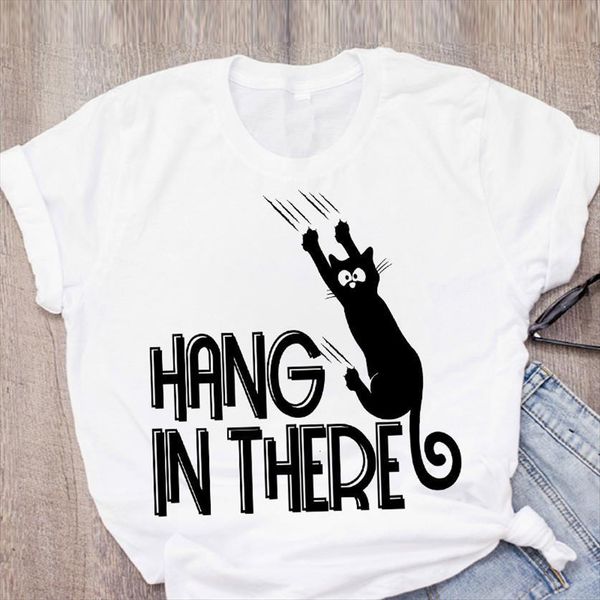 cat funny fashion cute pet womens t shirt short sleeve printed summer clothing tees female, White
cat funny fashion cute pet womens t shirt short sleeve printed summer clothing tees female, White