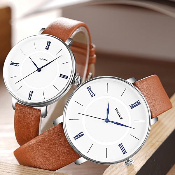 wristwatches couple watches pair men and women 2021 waterproof leather quartz wrist for fashion gift clock, Slivery;brown
wristwatches couple watches pair men and women 2021 waterproof leather quartz wrist for fashion gift clock, Slivery;brown