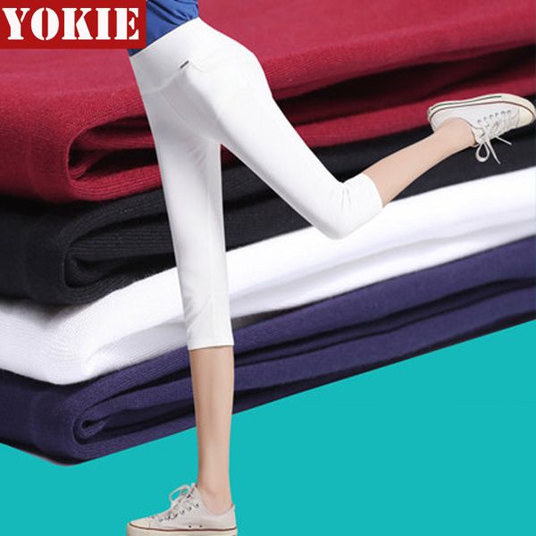 summer women's elastic high waist capris pants casual skinny pencil pants comfortable office patchwork trousers plus size 210519, Blue
summer women's elastic high waist capris pants casual skinny pencil pants comfortable office patchwork trousers plus size 210519, Blue