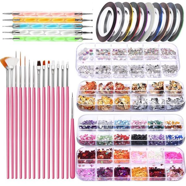 nail art kits diy gems striping tape stickers polish brushes decoration kit manicure tool sticker
nail art kits diy gems striping tape stickers polish brushes decoration kit manicure tool sticker