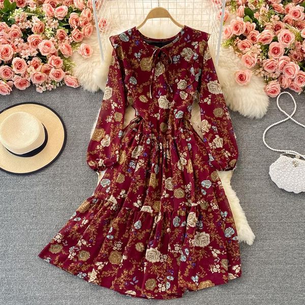 casual dresses vintage floral printed loose long dress women high waist bow lace up o neck streetwear pullover female maxi 7 colors, Black;gray
casual dresses vintage floral printed loose long dress women high waist bow lace up o neck streetwear pullover female maxi 7 colors, Black;gray