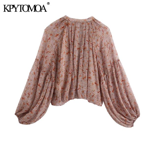 kpytomoa women 2021 fashion paisley print cropped blouses vintage lantern sleeve elastic hem female shirts chic, White
kpytomoa women 2021 fashion paisley print cropped blouses vintage lantern sleeve elastic hem female shirts chic, White