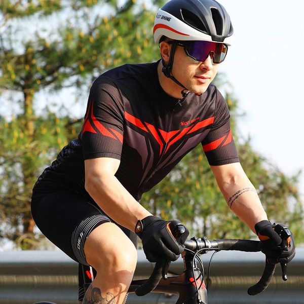 cycling jersey 2021 summer bicycle clothing reflective breathable bike clothes men mountain sports suit racing sets, Black;blue
cycling jersey 2021 summer bicycle clothing reflective breathable bike clothes men mountain sports suit racing sets, Black;blue