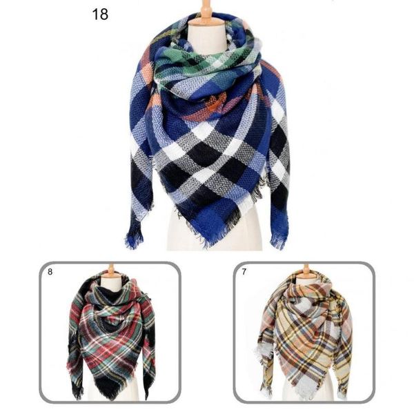 scarves useful tassel hem casual warm winter shawls multi-color cold-proof, Blue;gray
scarves useful tassel hem casual warm winter shawls multi-color cold-proof, Blue;gray