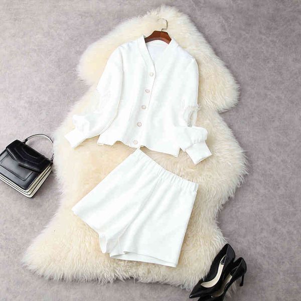women's tracksuits spring summer long sleeve v neck white mesh panelled tassel cardigans + elastic waist shorts two piece suits 2 piece, Gray
women's tracksuits spring summer long sleeve v neck white mesh panelled tassel cardigans + elastic waist shorts two piece suits 2 piece, Gray