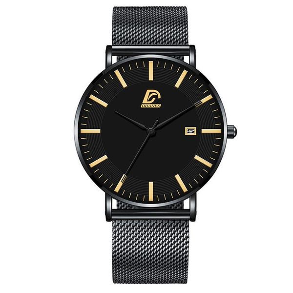 wristwatches 2021 fashion watch men business casual watches luxury black gold stainless steel mesh belt quartz wristwatch relogio masculino, Slivery;brown
wristwatches 2021 fashion watch men business casual watches luxury black gold stainless steel mesh belt quartz wristwatch relogio masculino, Slivery;brown