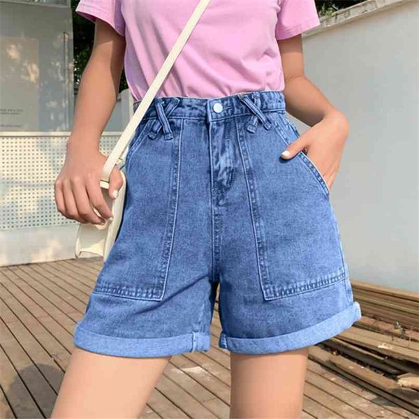 [ high waist denim shorts female chic trouser wide legs loose casual summer plus size big pocket short 210601, White;black
[ high waist denim shorts female chic trouser wide legs loose casual summer plus size big pocket short 210601, White;black