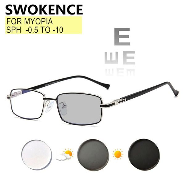 sunglasses nearsighted astigmatism customizable myopia glasses prescription -0.5 to -8.0 square alloy frame anti blue ray pochromic f527, White;black
sunglasses nearsighted astigmatism customizable myopia glasses prescription -0.5 to -8.0 square alloy frame anti blue ray pochromic f527, White;black