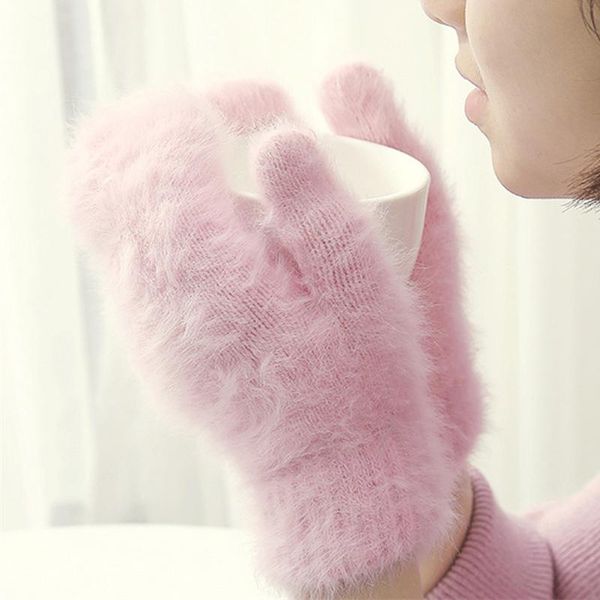five fingers gloves wool women winter mittens soft fur blended glove warm 2021 autumn girls thicken, Blue;gray
five fingers gloves wool women winter mittens soft fur blended glove warm 2021 autumn girls thicken, Blue;gray
