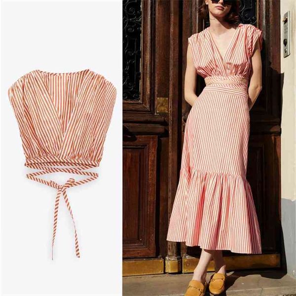 pink striped cropped summer women sleeveless crossover v neck ruched shoulders vintage blouse casual woman shirt 210524, White
pink striped cropped summer women sleeveless crossover v neck ruched shoulders vintage blouse casual woman shirt 210524, White