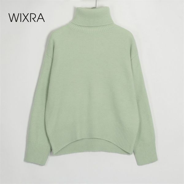 wixra loose turtleneck sweater pullover jumper casual korean fashion ladies knitwear autumn winter 210922, White;black
wixra loose turtleneck sweater pullover jumper casual korean fashion ladies knitwear autumn winter 210922, White;black