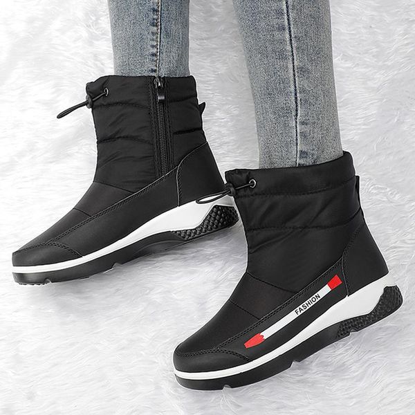 boots winter woman casual warm slip on wedges shoes elastic patchwork fur snow ankle women fashion waterproof botas mujer, Black
boots winter woman casual warm slip on wedges shoes elastic patchwork fur snow ankle women fashion waterproof botas mujer, Black