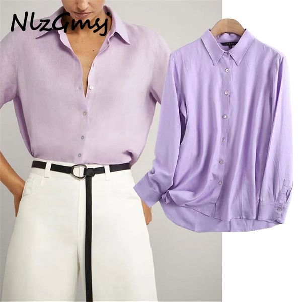 women elegant linen viscose purple shirts autumn office ladies work wear blouses 210628, White
women elegant linen viscose purple shirts autumn office ladies work wear blouses 210628, White