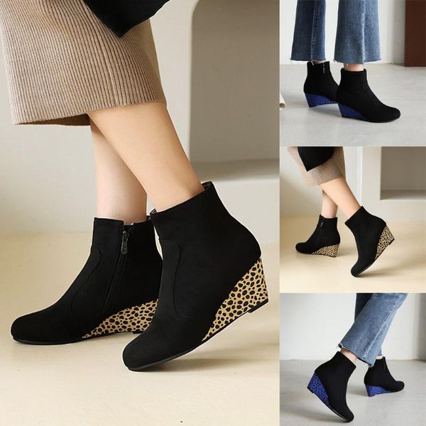 boots large size women casual platform ankle round toe wedges high heels plus winter short shoes zapatos mujer #40, Black
boots large size women casual platform ankle round toe wedges high heels plus winter short shoes zapatos mujer #40, Black